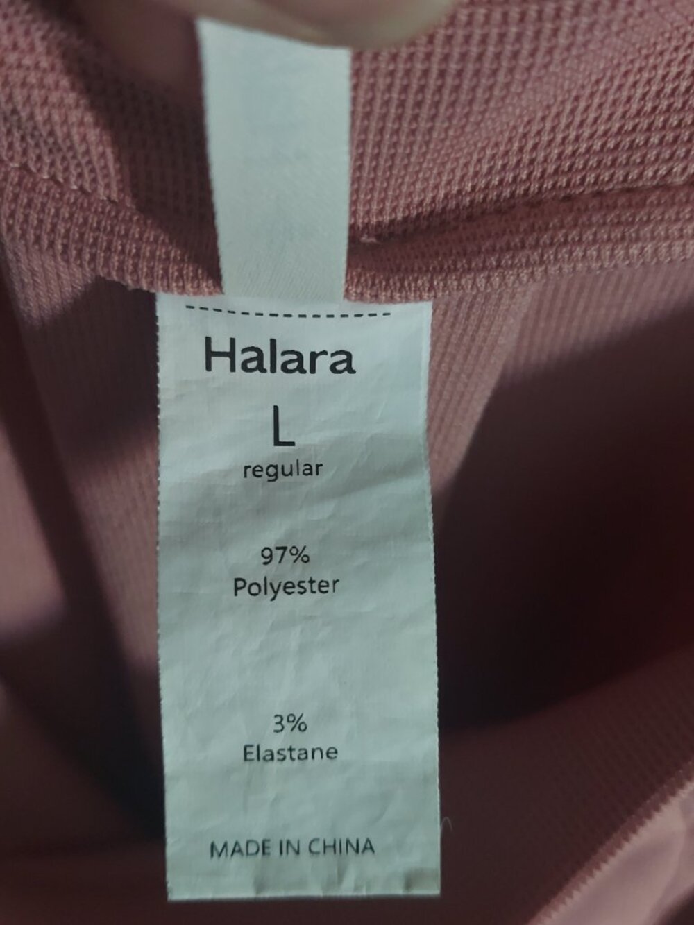 Halara Wide Leg Jumpsuit Overalls Dusty Rose Size Large - Picture 11 of 12